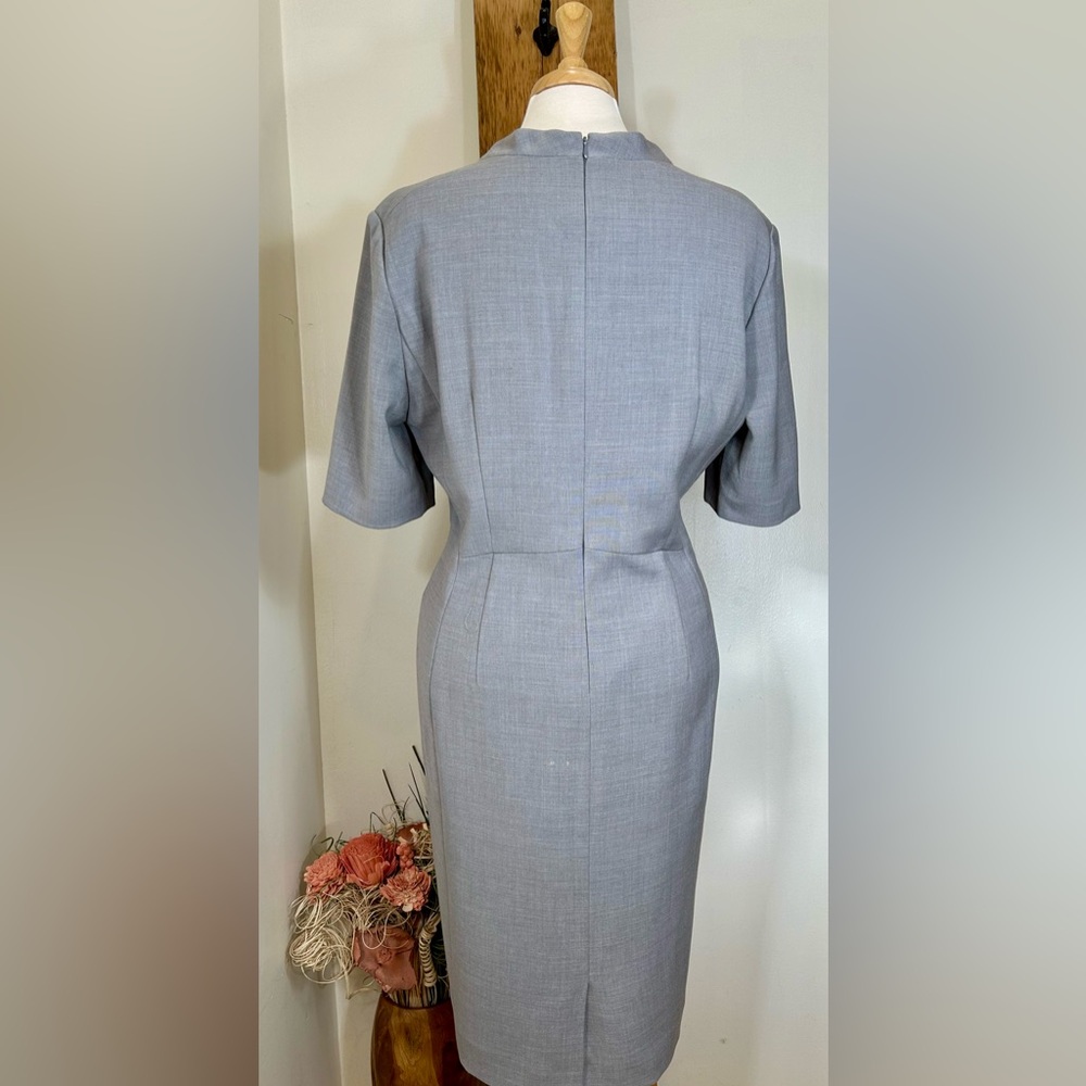 Tahari ASL Classic Gray Dress - Picture 2 of 5